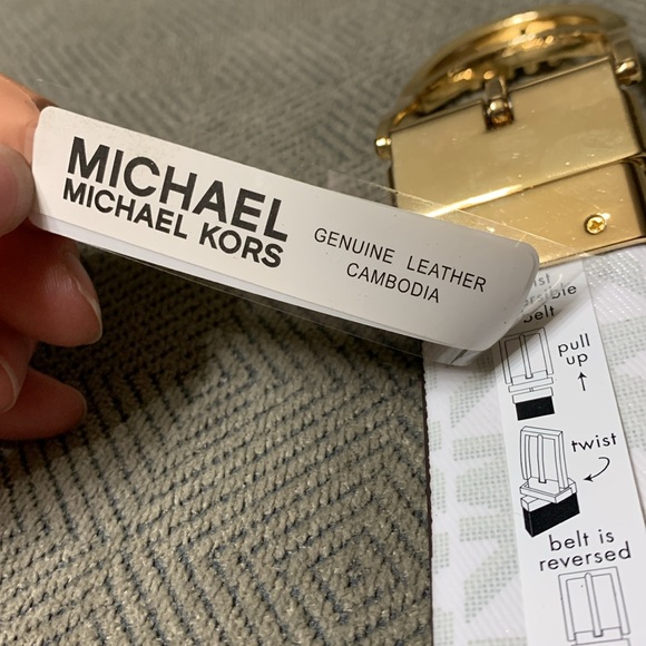 BRAND NEW ? MICHAEL KORS GENUINE LEATHER BELT ? main image 5